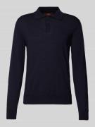 Gebreide polo van pure wol