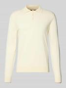 Gebreide polo met kentkraag