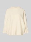 Gebreide pullover van viscosemix met 3/4-mouwen