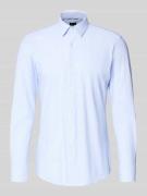 Slim fit zakelijk overhemd met all-over motief, model 'HANK'