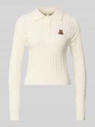 Slim fit poloshirt van viscosemix, model 'KATIA'
