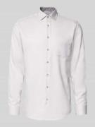 Regular fit zakelijk overhemd van katoen met kentkraag