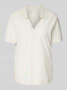 T-shirt met platte kraag, model 'PHINA'