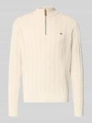 Regular fit schipperstrui van puur katoen