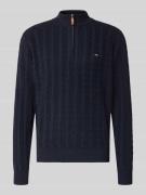 Regular fit schipperstrui van puur katoen