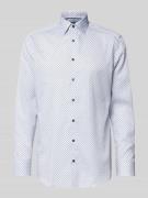 Regular fit zakelijk overhemd van katoen met kentkraag