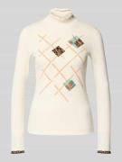 Shirt met lange mouwen en ribboorden