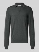 Gebreide pullover met kasjmier en polokraag, model 'FRODE'