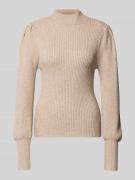 Regular fit gebreide pullover van viscosemix, model 'KATIA'