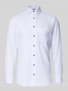 Regular fit zakelijk overhemd van puur katoen met kentkraag