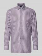 Regular fit zakelijk overhemd van puur katoen met kentkraag