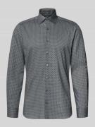 Slim fit zakelijk overhemd van katoen met kentkraag