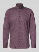 Slim fit zakelijk overhemd van katoen met kentkraag