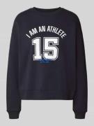 Relaxed fit sweatshirt van puur katoen