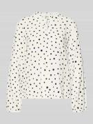 Regular fit blouse met lange mouwen van pure viscose