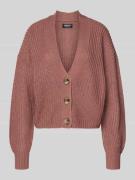 Regular fit gebreid jack met enkele knoopsluiting, model 'CAROL NICE'