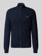 Gebreid jack met structuurmotief