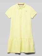 Jurk met logostitching, model 'ESSENTIAL'