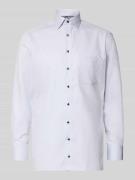 Regular fit zakelijk overhemd van katoen met kentkraag