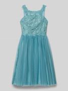 Regular fit jurk met gebloemd kant