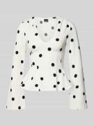 Shirt met lange mouwen en V-hals