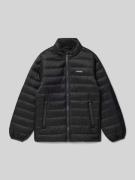 Regular fit gewatteerd jack met logodetail, model 'Louis'