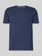 Regular fit T-shirt met structuurmotief