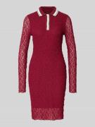 Slim fit jurk met polokraag