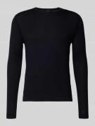 Gebreide pullover met ribboorden, model 'WALLIE'
