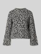 Regular fit gebreide pullover met wol