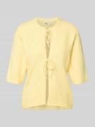 Regular fit cardigan met vetersluitingen, model 'SIMONI'