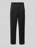 Straight fit sweatpants met elastische band