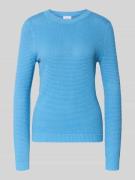 Gebreide pullover met ribboorden, model 'dalo'