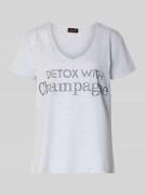 T-shirt met labeldetail