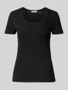 Shaped fit T-shirt van puur katoen