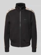 Sweatjack met labelprint, model 'BRITNEY'