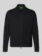 Regular fit sweatjack met viscose, model 'Cross'