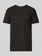 T-shirt met logostitching