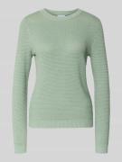 Gebreide pullover met ribboorden, model 'dalo'