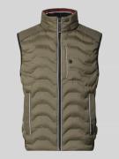 Regular fit bodywarmer met capuchon in de kraag