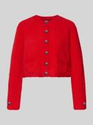 Regular fit gebreid jack met ronde hals