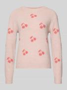 Regular fit gebreide pullover met intarsia, model 'DOFFY INTARSIA'