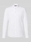 Slim fit zakelijk overhemd met knoopsluiting