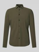 Slim fit zakelijk overhemd met knoopsluiting