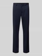 Stoffen broek met achterzakken