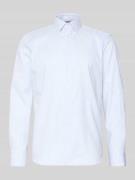 Regular fit zakelijk overhemd van katoen met kentkraag