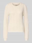 Gebreide pullover met ribboorden, model 'Clarry'