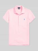 Slim fit poloshirt van katoenmix