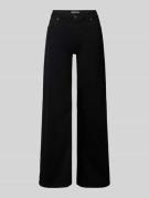 Wide leg jeans met middelhoge band