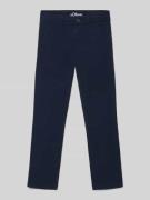 Regular fit chino van katoenmix, model 'PETE'